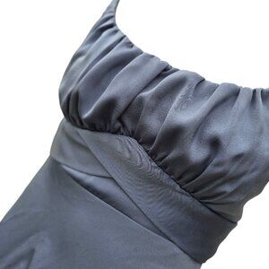 🏷️NWT   -  Tea Length Light Ice Blue Sleeveless Semi Formal sz M  -  NWT🏷️